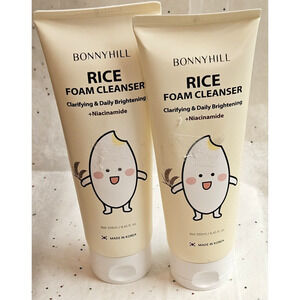 2 BONNYHILL Rice Foam Cleanser Clarifying & Daily Brightening + Niacinamide